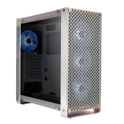 IN WIN Bo&icirc;tier PC  DUBILI GREY ARGB - Grand Tour - Argent/Orange 