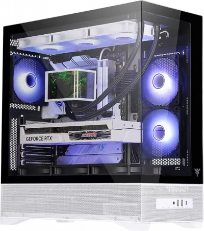 ITEK Bo&icirc;tier PC  SHOWBUI 37B Tower Noir Blanc