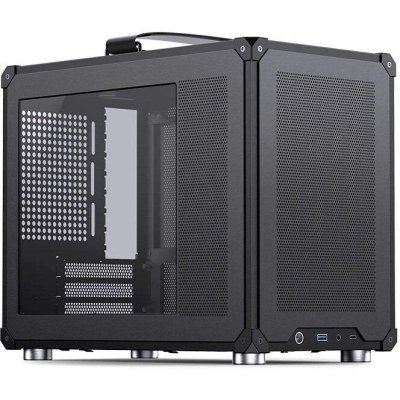 JONSBO Bo&icirc;tier PC -  - C6 MAX - Noir - mATX - Poign&eacute;e de transport - Maille Airflow