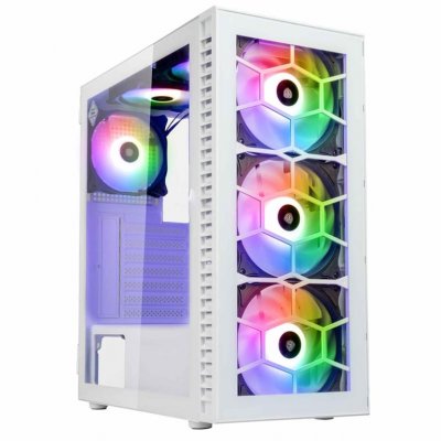 KOLINK Bo&icirc;tier PC  Observatory HF Glass ARGB Blanc