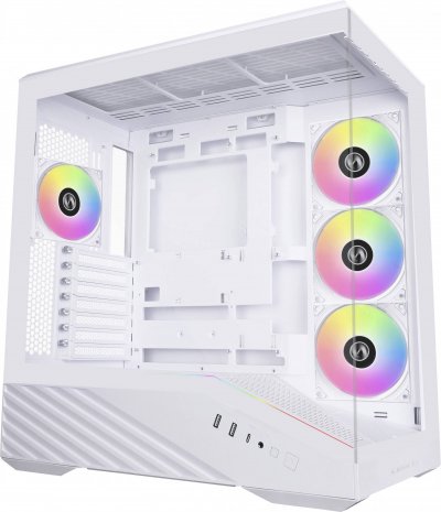 LIAN LI Bo&icirc;tier PC Lian-Li Vector V100 RGB Blanc - MT/Sans Alim/E-ATX