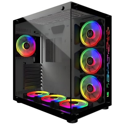 MRED Bo&icirc;tier PC M.RED Crystal Sea Blanc  - MT/Sans Alim/ATX