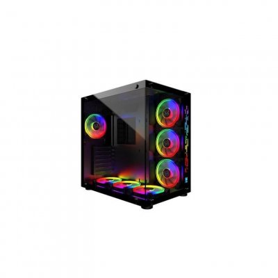 MRED Bo&icirc;tier PC M.RED Crystal Sea Noir - MT/Sans Alim/ATX