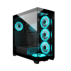 M.RED Bo&icirc;tier PC  Radiant.X Black - GT/Sans Alim/ATX