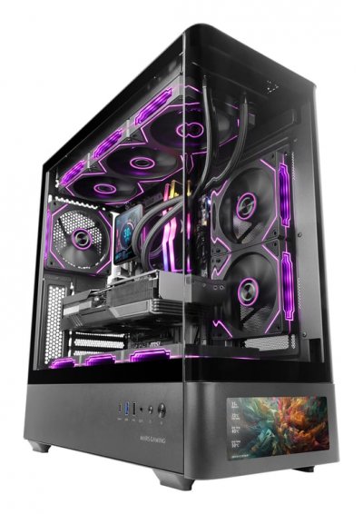 MARS GAMING Bo&icirc;tier PC -  - MC-LCDPRO - &Eacute;cran IPS 7.2 - Verre tremp&eacute; - Connectivit&eacute; ATX