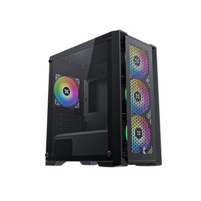 XIGMATEK Boitier PC Micro ATX  LUX M, Noir 4x X24F (EN48540)