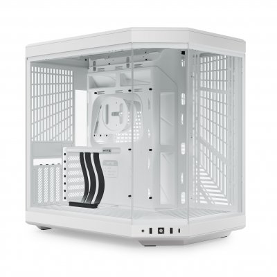 HYTE Boitier PC Moyen Tour E-ATX  Y70 avec panneaux vitr&eacute;s - Blanc