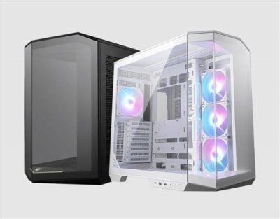 MSI Bo&icirc;tier PC   MAG PANO 100R PZ WHITE Gaming Case MIDI Tower ARGB