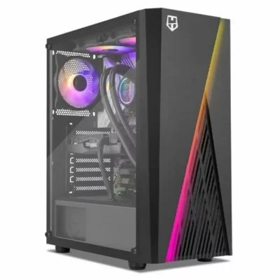 NOX Boitier PC  Hummer Frost ARGB verre tremp&eacute; USB 3.0 Noir 