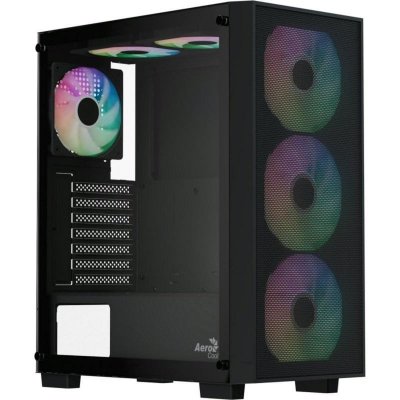 AEROCOOL Boitier PC sans alimentation -  B509A Flow - ACCM-BD02063.11 - Moyen tour - Format ATX - Noir