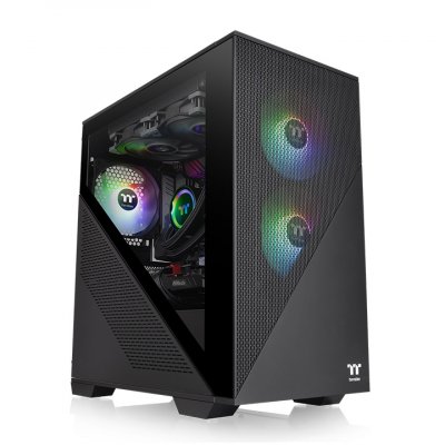 THERMALTAKE Bo&icirc;tier PC  Divider 170 TG ARGB Black - mT/Sans Alim/mATX