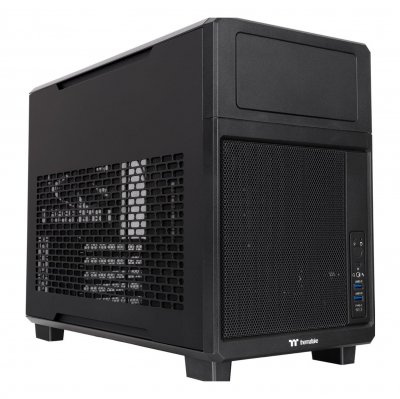 THERMALTAKE Bo&icirc;tier PC -  - TR200 - Noir - Mini tour - Format Micro-ATX