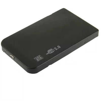 YONIS Bo&icirc;tier Pour Disque Dur Externe Etui Windows Mac Os 2.5 Pouces Sata USB 2.0 Noir