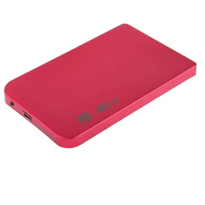 YONIS Bo&icirc;tier Pour Disque Dur Externe Windows Mac Os 2.5 Pouces Sata USB 2.0 Rouge