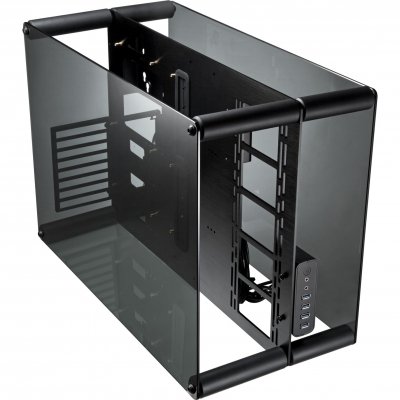 RAIJINTEK Boitier  paean benchtable / showcase noir avec fenetre 