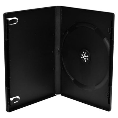 MEDIARANGE Boitiers DVD noirs simples - 50 pi&egrave;ces - 135x190x15 mm