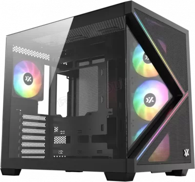 XYZ Boitiers PC  Qubex Mid&acute;Tower Black (X-CS-QUBEX-B)