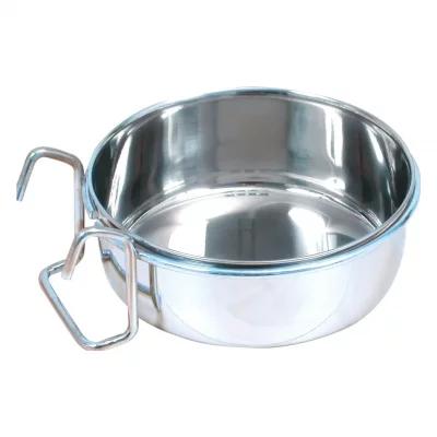 ZOLUX Bol inox crochet 13cm 056l pour oiseau