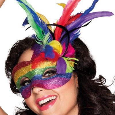 BOLAND  00211&nbsp;Masque Carnaval arc-en-ciel