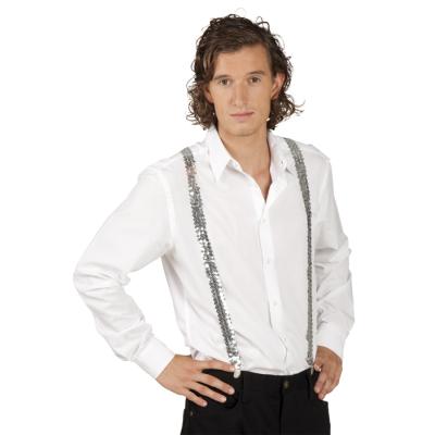 BOLAND  Bretelles paillettes argent