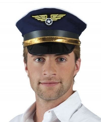 SUPERMERCHANTEU Boland Cap Flight Captain Roger hommes taille unique bleu
