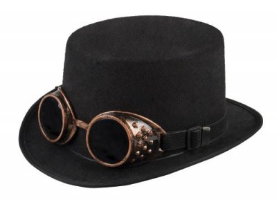 BOLAND  chapeau Steamgoggles unisexe noir