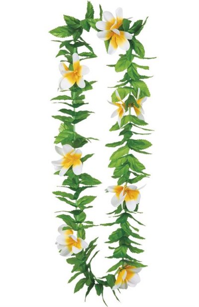 BOLAND  Couronne hawa&iuml;enne Lulani verte/blanche 50 cm