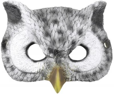 BOLAND  masque masque masque hibou 24 x 17 cm gris