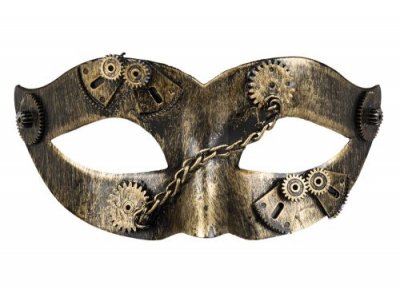 BOLAND  masque pour les yeux Gearpunk unisexe noir/dor&eacute;