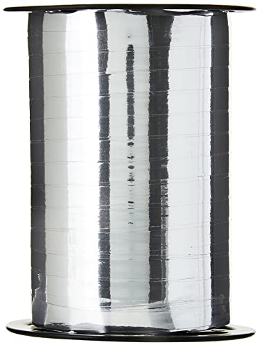 CLAIREFONTAINE Bolduc  - H250 m x L7 mm - m&eacute;talis&eacute; coloris argent