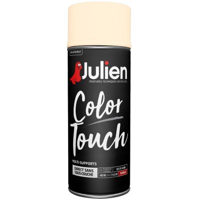 JULIEN Bombe de peinture Color touch  blanc cass&eacute; brillant 400 ml