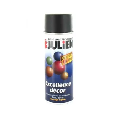 JULIEN Bombe de peinture Color touch  noir RAL 9005 mat 400 ml