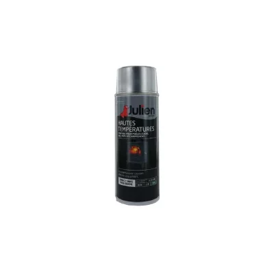 JULIEN Bombe de peinture Hautes temp&eacute;ratures  aluminium satin&eacute; 400 ml