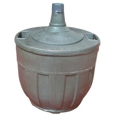 DUHALLE Bonbonne en verre avec entourage plastique - Gris - 20L