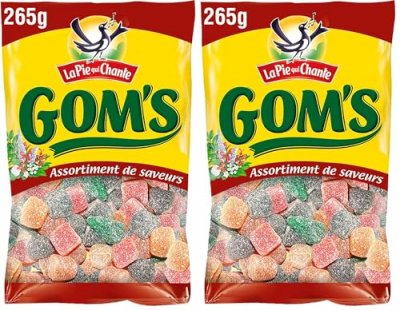 LA PIE QUI CHANTE Bonbons Gom's Saveurs  - Le Sachet De 265 G