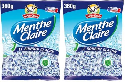 LA PIE QUI CHANTE Bonbons Menthe Clair  - Le Sachet De 360g