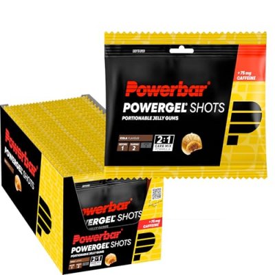 POWERBAR Bonbons  Power Gel Shots avec caf&eacute;ine go&ucirc;t cola (24 unit&eacute;s)
