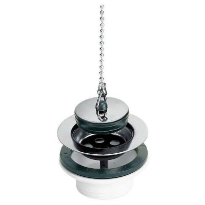 NICOLL Bonde avec bouchon et chainette - filetage 33x42 mm - corps pvc
