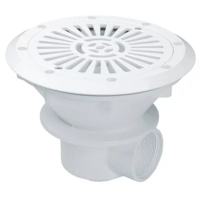 FLUIDRA Bonde de fond Prestige Liner/Coque - Grille plate - Blanc - Pi&egrave;ce &agrave; sceller - AstralPool