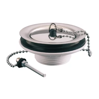 VALENTIN Bonde pour &eacute;vier gr&egrave;s &agrave; bouchon - Plastique - diam&egrave;tre 60 mm 