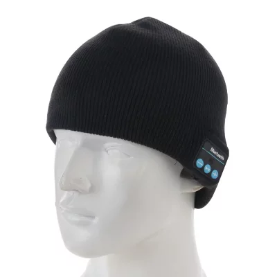 YONIS Bonnet Bluetooth iPhone Android Ecouteur Sans Fil Mains Libres Noir