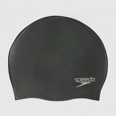 SPEEDO Bonnet de bain  (moul&eacute; en silicone) - Taille unique Noir