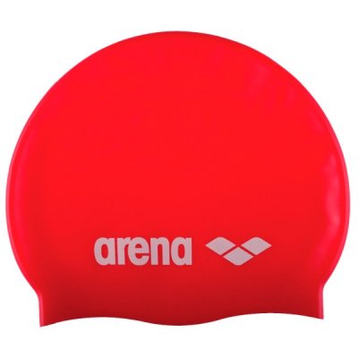 ARENA Bonnet de natation  Classic (silicone) - Red/White