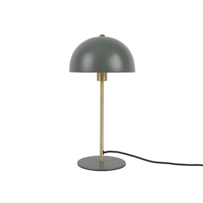 LEITMOTIV Bonnet - Lampe &agrave; poser champignon en m&eacute;tal - Couleur - Vert de gris