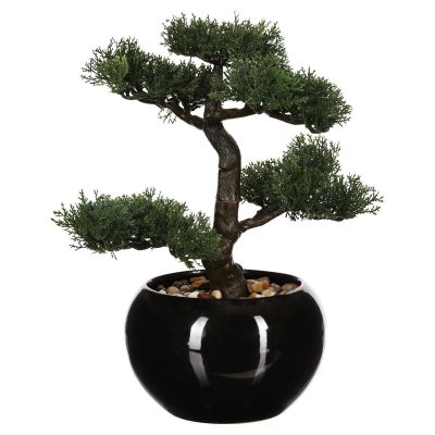 bonsai artificiel pot c&eacute;ramique h.36cm