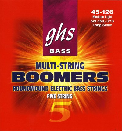 GHS Boomers Basse 5 Cordes 45-126 Std. LongScale45-65-80-100-126