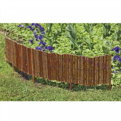 WINDHAGER Bordure d&eacute;corative en osier &agrave;&nbsp; d&eacute;rouler 100x25cm marron