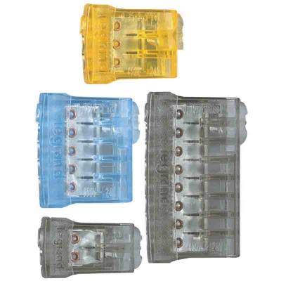 GENERIQUE Borne de connexion Nylbloc auto pour fils rigides - kit 9 bornes assorties