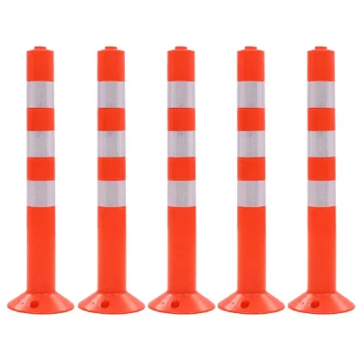 VIDAXL Borne de contr&ocirc;le du trafic 5 pcs Plastique 75 cm 