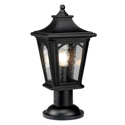 ELSTEAD LIGHTING Borne ext&eacute;rieure Bedford, noire mystic